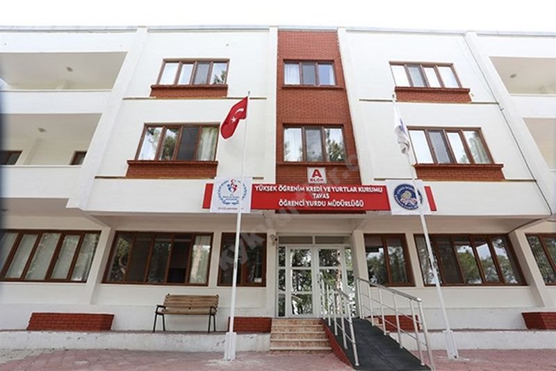 Tavas Kyk Kız Ve Erkek Öğrenci Yurdu - Denizli KYK öğrenci yurdu dış görünüşü